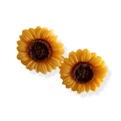 Sunflower Resin Earrings - Brighten Up Your Day with These Stunning Floral Accessories Active - Image #2