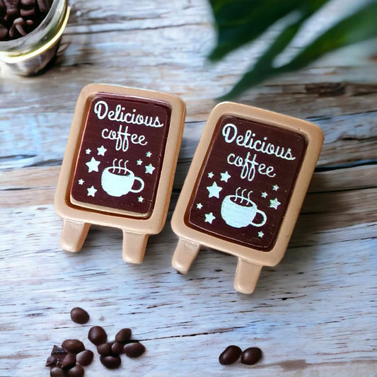 Coffee Board Earrings - A Brew-tiful Accessory for Coffee Lovers!