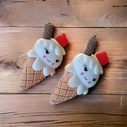 Sweet Treats for Your Ears - Ice Cream Cone Resin Earrings!