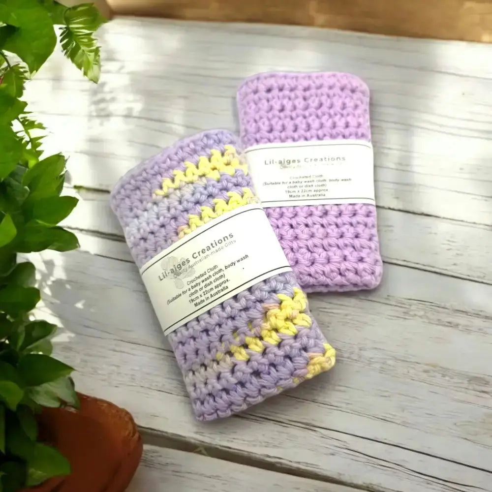 Handcrafted Crocheted Wash Cloths - Eco-Friendly Zero Waste Kitchen Must Have, Made in Australia