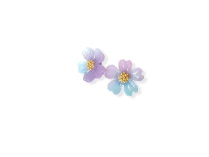 Copy of Pink Flower Resin Earrings: A Perfect Blend of Style and Fun - Image #6