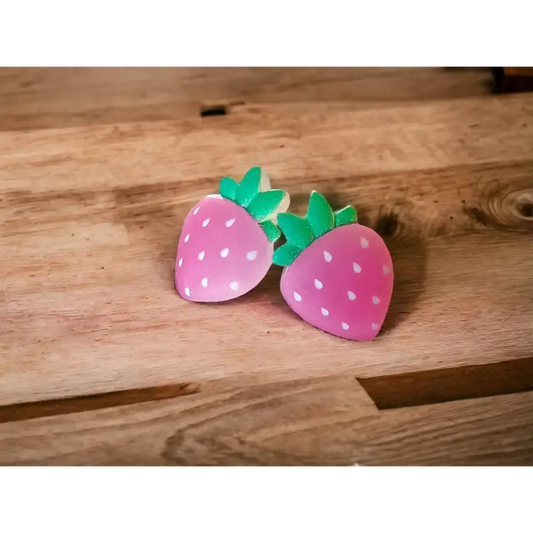 Strawberry Delight: Handcrafted Resin Earrings - Fun, Quirky & Unique Novelty Jewellery