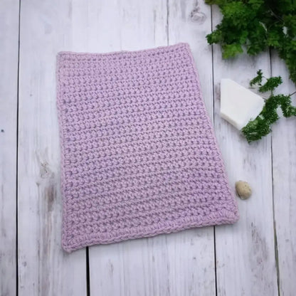 Handcrafted Purple Crocheted Wash Cloths, Zero Waste Kitchen Must Have, Pure Cotton, Made in Australia