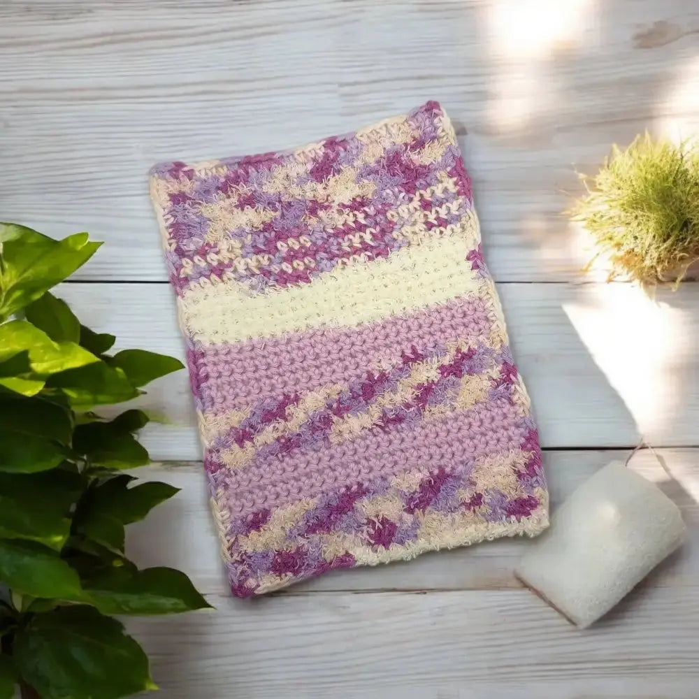 Handcrafted Purple Crocheted Wash Cloths, Zero Waste Kitchen Must Have, Pure Cotton, Made in Australia