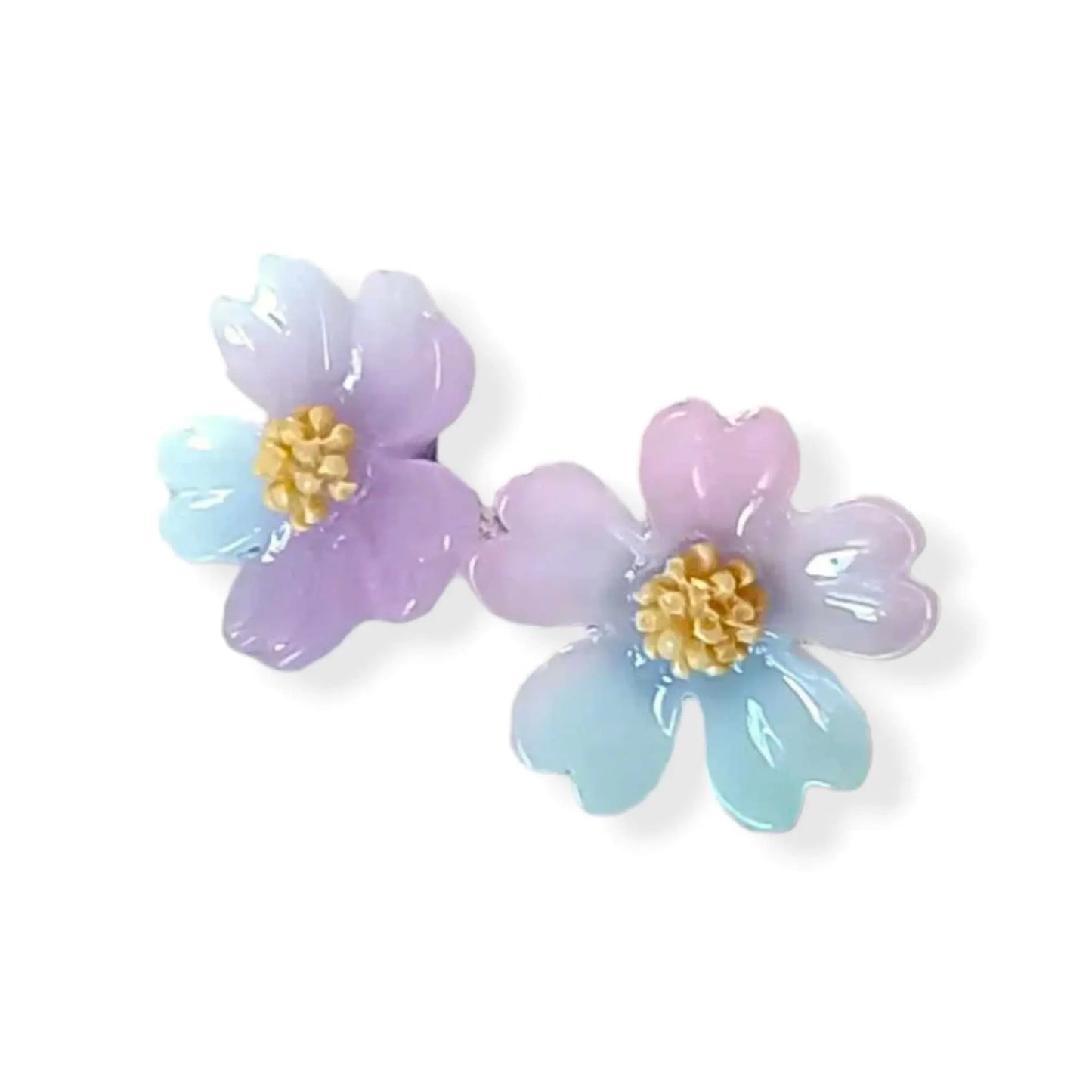 Copy of Pink Flower Resin Earrings: A Perfect Blend of Style and Fun - Image #5