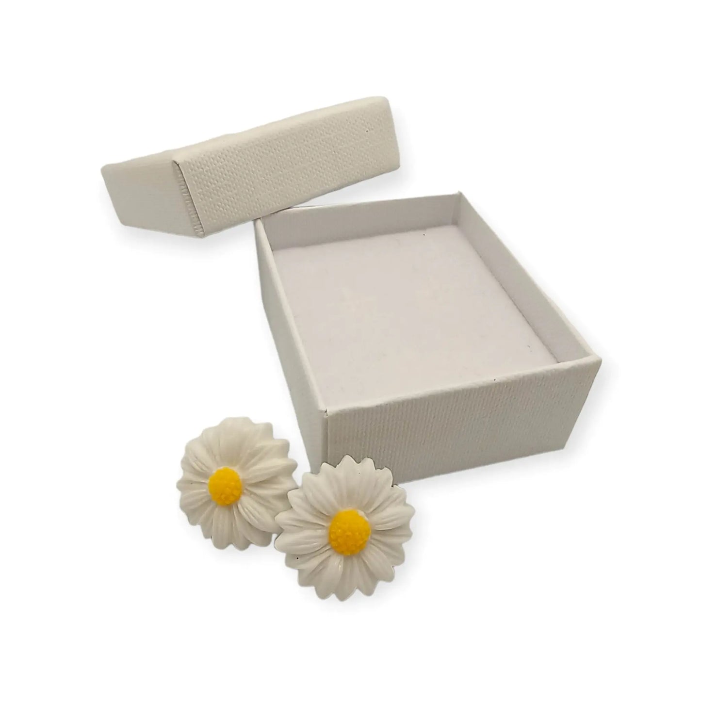 White Daisy Resin Earrings| Buy Now and Blossom | Limited Stock - Image #3