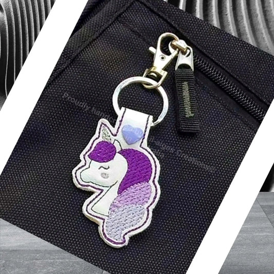 Magical Purple Unicorn Keychain | Cute Accessory for Backpacks and Purses | made in Australia
