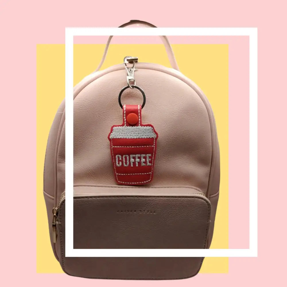 Coffee to go keychain - cute gift - made in Australia - ready to ship