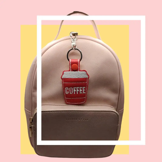 Coffee to go keychain - cute gift - made in Australia - ready to ship