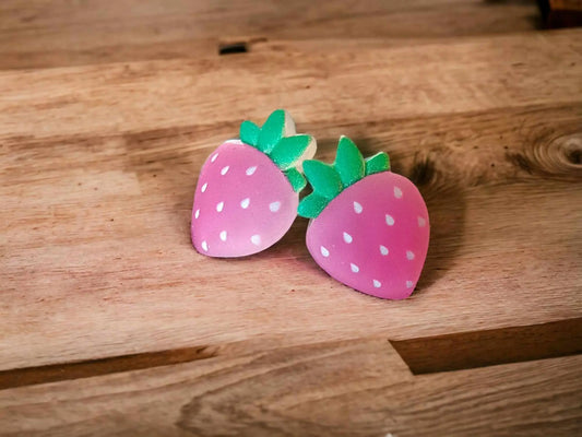 Strawberry Delight: Handcrafted Resin Earrings - Fun, Quirky & Unique Novelty Jewellery