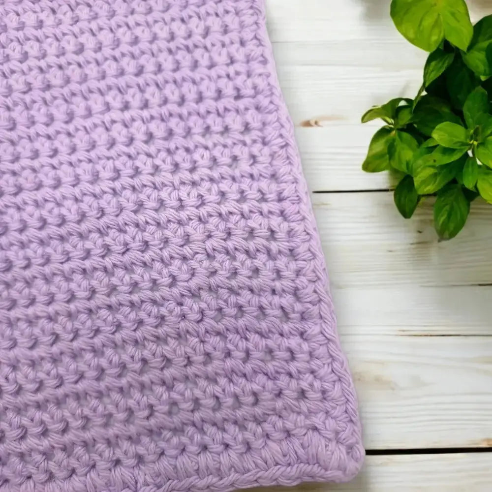 Handcrafted Purple Crocheted Wash Cloths, Zero Waste Kitchen Must Have, Pure Cotton, Made in Australia
