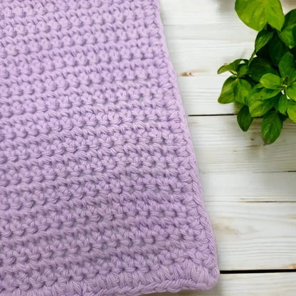 Handcrafted Purple Crocheted Wash Cloths, Zero Waste Kitchen Must Have, Pure Cotton, Made in Australia