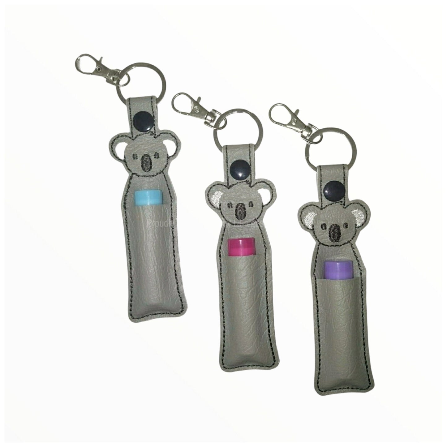 Australian Animal Lip Balm Keychain | Reusable Koala Holder Keyring | Cute & Functional Gift | Australian Made with Lip Balm Choices