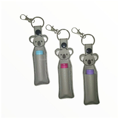Australian Animal Lip Balm Keychain | Reusable Koala Holder Keyring | Cute & Functional Gift | Australian Made with Lip Balm Choices