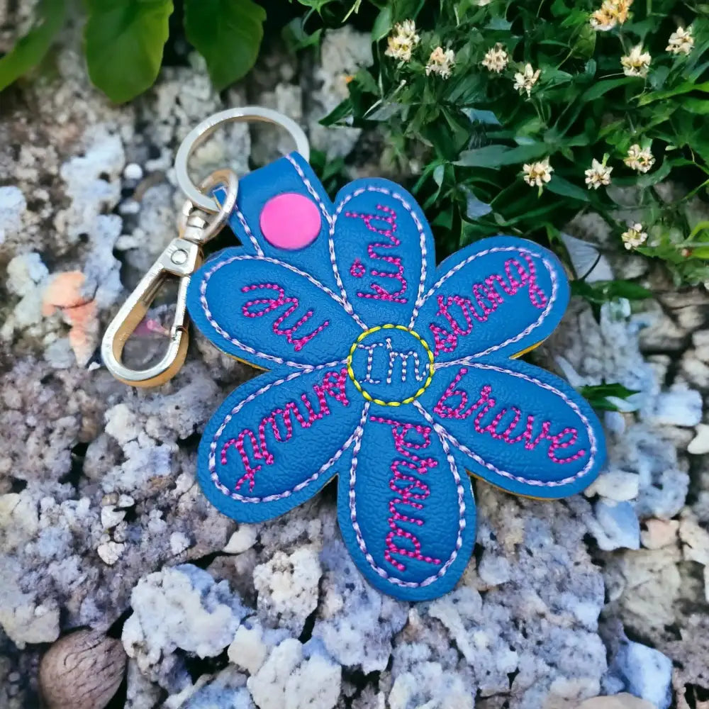 Inspirational Flower Themed Keychains | A Touch of Compassion Gift | Flower Charm