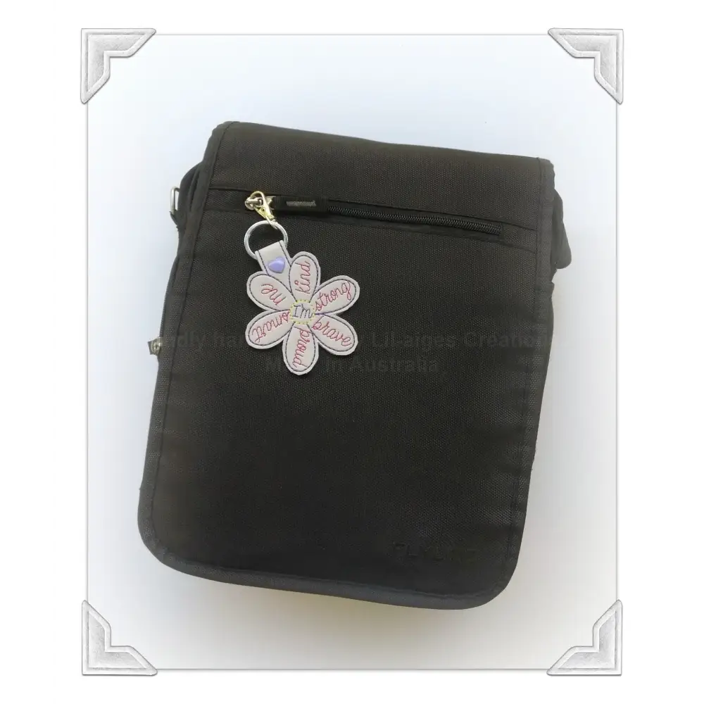 Inspirational Flower Themed Keychains | A Touch of Compassion Gift | Flower Charm
