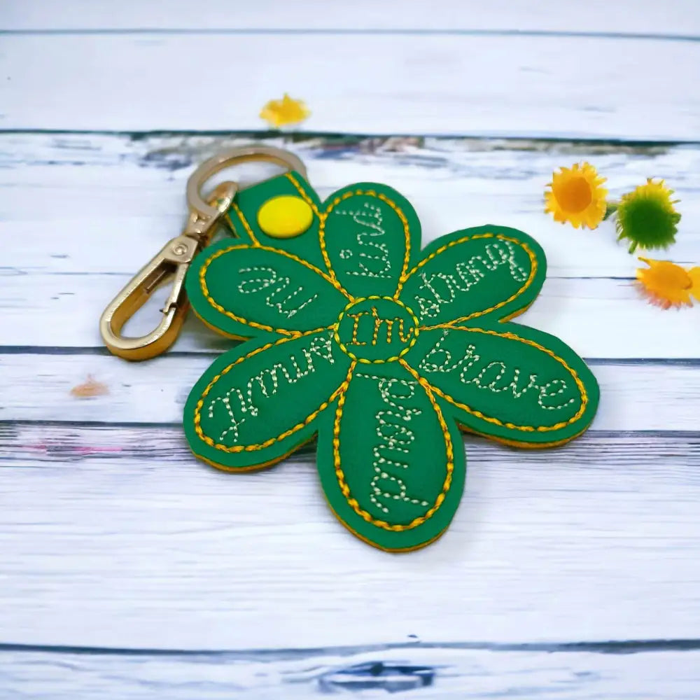 Inspirational Flower Themed Keychains | A Touch of Compassion Gift | Flower Charm