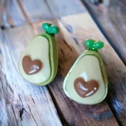 Unique Resin Avocado Earrings: A Perfect Blend of Style and Fun