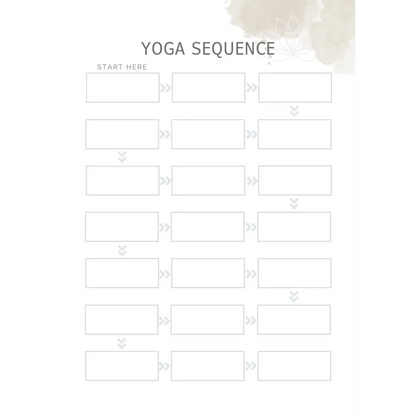 Yoga and Meditation Journal | Track Your Progress, Your Sequences, Your Music, Your Reflections | Instant Download & Print | PDF File