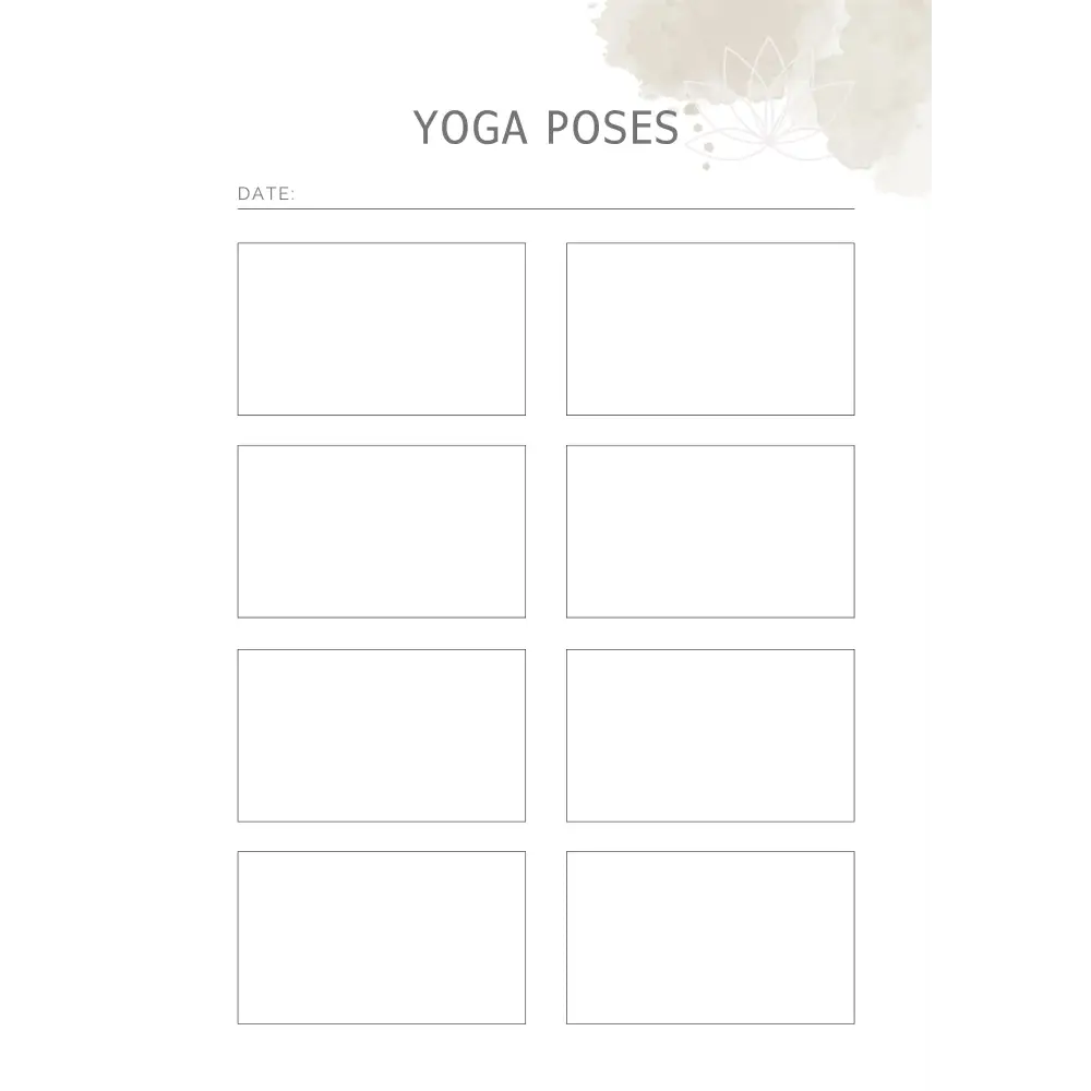 Yoga and Meditation Journal | Track Your Progress, Your Sequences, Your Music, Your Reflections | Instant Download & Print | PDF File